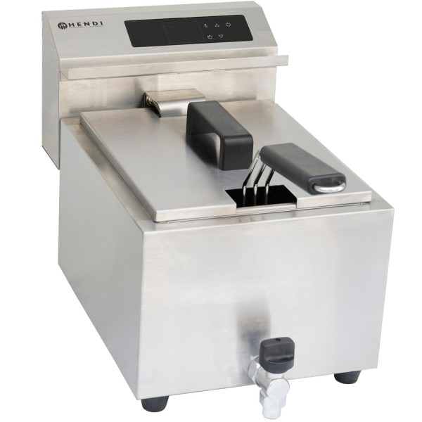 Frytownica Mastercook z panelem cyfrowym i kranem 8L 3500W do kuchni