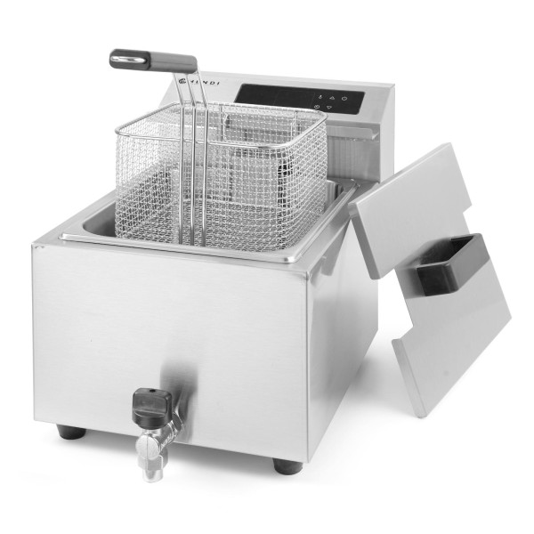 Frytownica Mastercook z panelem cyfrowym i kranem 8L 3500W do kuchni