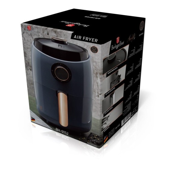 Frytownica beztłuszczowa Berlinger Haus Moonlight BH-9152 mini 1,6L 1000W do kuchni