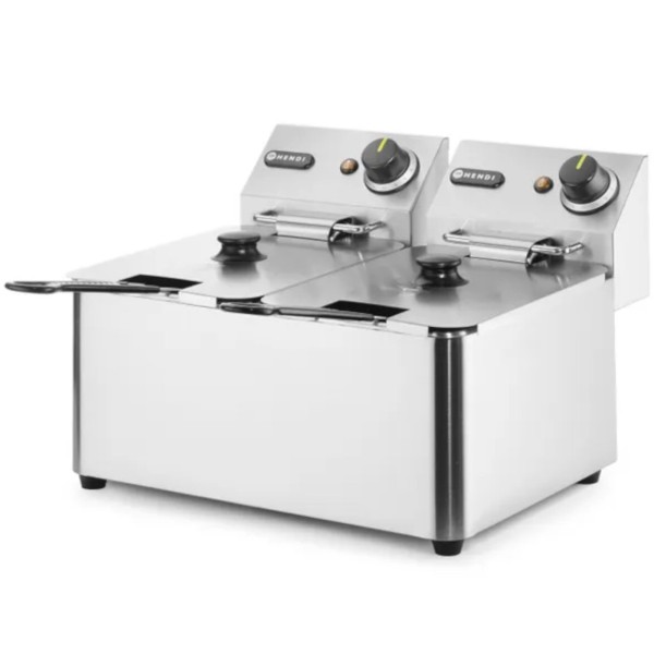 Frytownica gastronomiczna Hendi Kitchen Line 205846 6kW 230V 2 x 4L do kuchni profesjonalnej