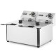 Frytownica gastronomiczna Hendi Kitchen Line 205846 6kW 230V 2 x 4L do kuchni profesjonalnej