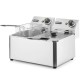 Frytownica gastronomiczna Hendi Kitchen Line 205846 6kW 230V 2 x 4L do kuchni profesjonalnej
