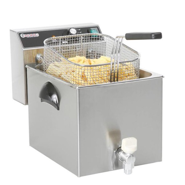 Фритюрниця Masterpro 209202 з краником, 230В, 3,5 кВт, 8 л для професійного смаження