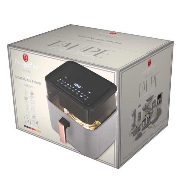 Фритюрниця без олії BerlingerHaus BH-9750 Taupe Collection, 7,2 л для здорового приготування