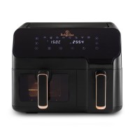 Frytkownica beztłuszczowa BerlingerHaus Black Rose BH-9467 z podwójnym koszem 5,5l+3,5l