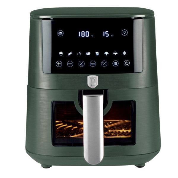 Фритюрниця без олії BerlingerHaus Matte Green Collection BH-9709, 1400W, для здорового приготування їжі