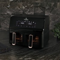 Frytkownica beztłuszczowa BerlingerHaus BH-9469 Black Rose podwójny kosz 4,1L+4,1L