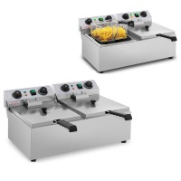 Фритюрниця Gastronomiczna Timer електрична, професійна для смаження, 2x10 л, 2x3200W, 230V