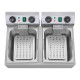 Фритюрниця Gastronomiczna Timer електрична, професійна для смаження, 2x10 л, 2x3200W, 230V
