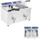 Фритюрниця Royal Catering podwójna 7000W 2x10L для швидкого приготування смачних страв