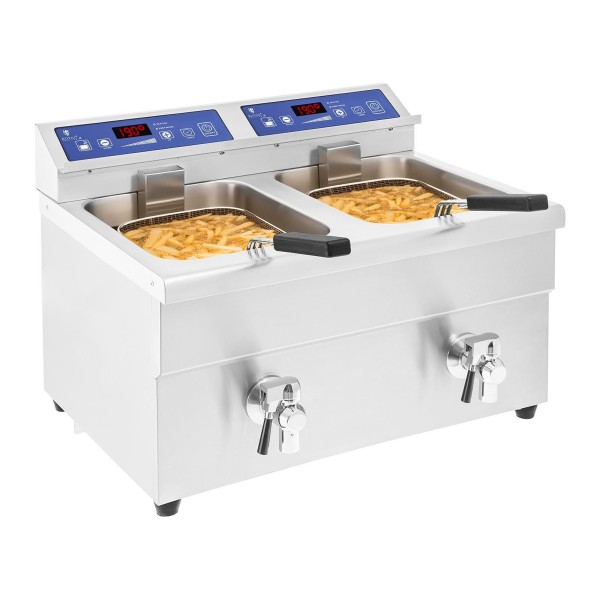 Фритюрниця Royal Catering podwójna 7000W 2x10L для швидкого приготування смачних страв