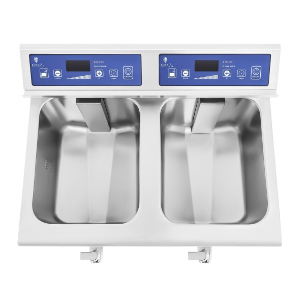 Фритюрниця Royal Catering podwójna 7000W 2x10L для швидкого приготування смачних страв