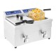 Фритюрниця Royal Catering podwójna 7000W 2x10L для швидкого приготування смачних страв