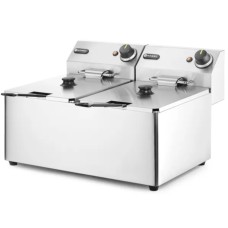 Frytownica gastronomiczna Hendi Kitchen Line 205839 podwójna 2 x 8L 7kW 230V do kuchni profesjonalnej
