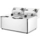 Професійна фритюрниця Kitchen Line Hendi 205839, подвійна, 2 x 8 л, 7 кВт, 230 В для закладів харчування