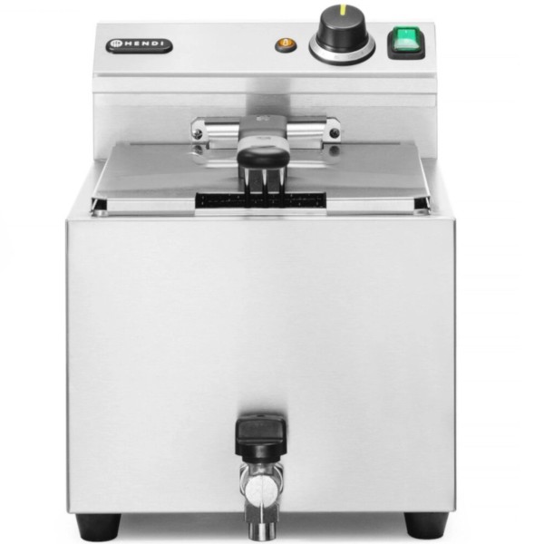 Frytownica elektryczna Hendi 209424 10 l z kranem spustowym 400 V 66000 W do kuchni