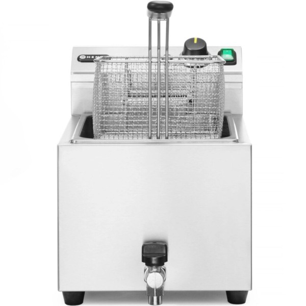 Frytownica elektryczna Hendi 209424 10 l z kranem spustowym 400 V 66000 W do kuchni