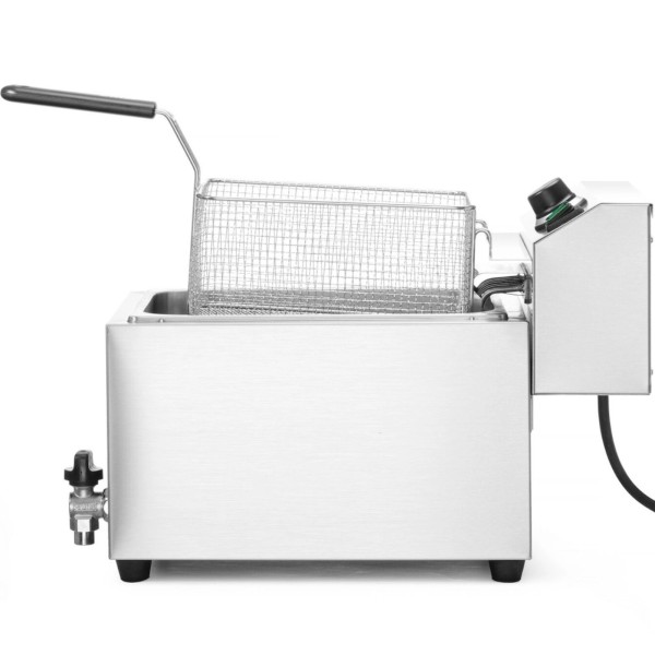 Frytownica elektryczna Hendi 209424 10 l z kranem spustowym 400 V 66000 W do kuchni