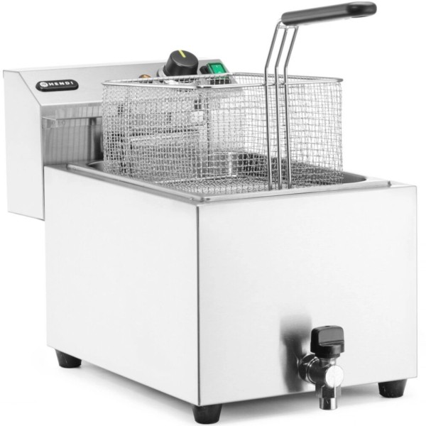 Frytownica elektryczna Hendi 209424 10 l z kranem spustowym 400 V 66000 W do kuchni