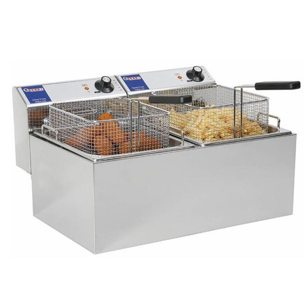 Frytownica gastronomiczna Hendi Mastercook 7kW 230V 2x8L do kuchni profesjonalnej