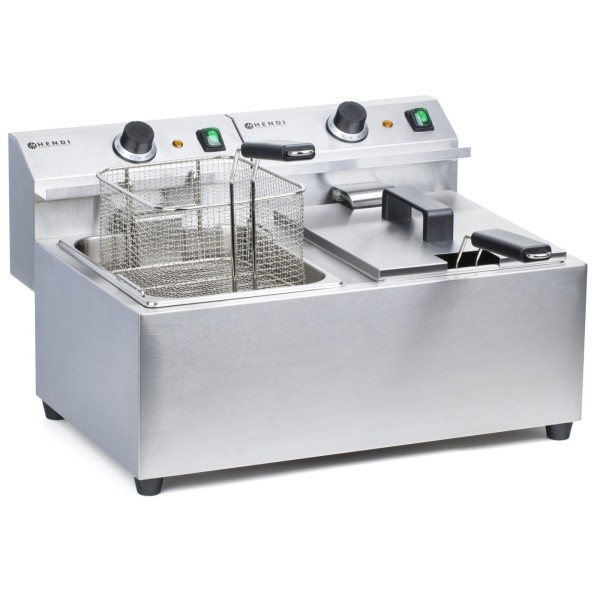Frytownica gastronomiczna Hendi Mastercook 7kW 230V 2x8L do kuchni profesjonalnej
