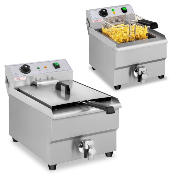 Frytownica elektryczna nastawna 16L 3500W 230V z kranem gastronomiczna