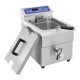 Фритюрниця Royal Catering 10L індукційна з краном, 230V для професійного смаження