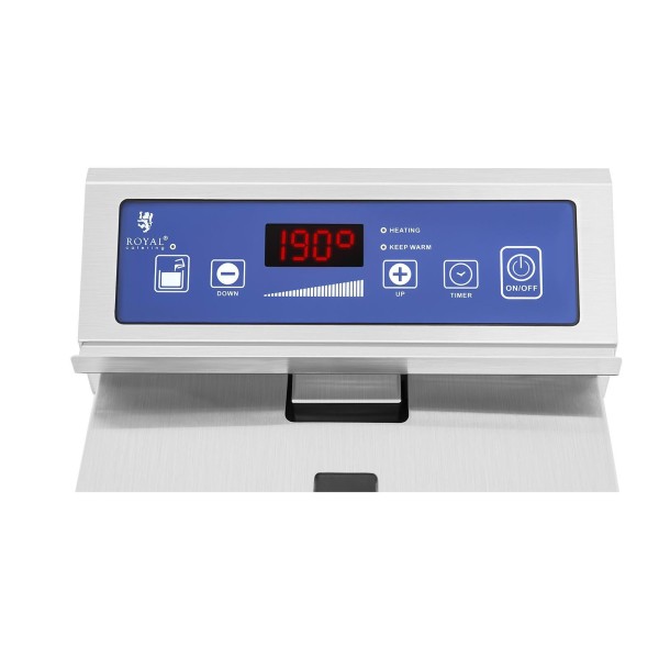 Фритюрниця Royal Catering 10L індукційна з краном, 230V для професійного смаження
