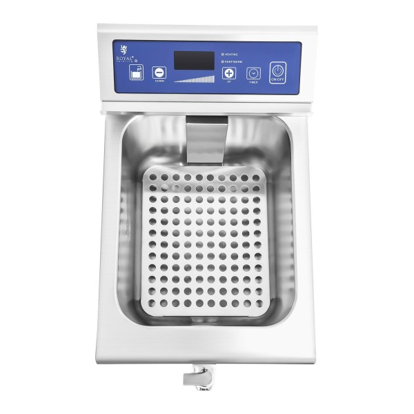 Фритюрниця Royal Catering 10L індукційна з краном, 230V для професійного смаження