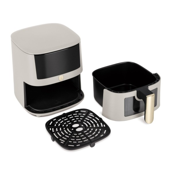 Frytkownica beztłuszczowa BerlingerHaus Sahara BH-9607, 8 L, Air Fryer, Beztłuszczowe smażenie, kuracja zdrowa- wydajna powierzchnia gotowania