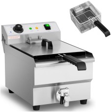 Frytownica elektryczna nastawna 3200 W 13 l z kranem spustowym 230 V
