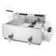 Фритюрниця Mastercook з цифровим пультом і краником, 2x8 л, 2x3500 Вт для професійного смаження