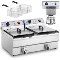 Фритюрниця подвійна професійна Frytownica 2x10L 400V для ресторанів та кафе