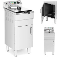 Фритюрниця електрична Frytownica wolnostojąca з шафкою 400 V 5000 W 13 л для професійного використання в кухні