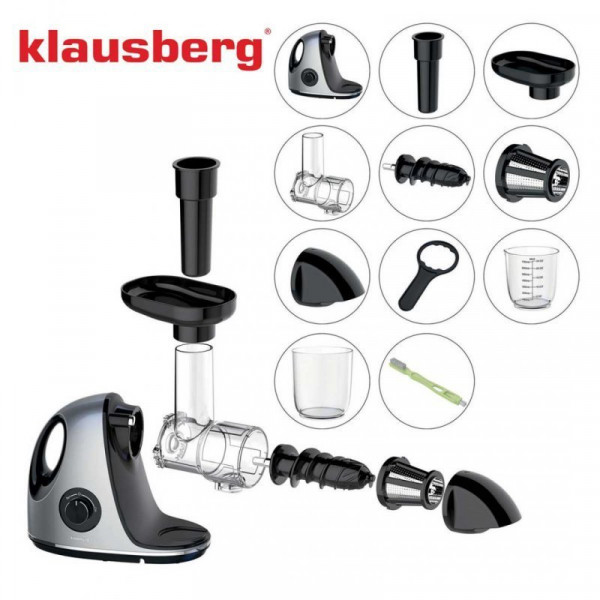 Соковитискач повільного віджиму Klausberg KB-7863 (низькообертний)