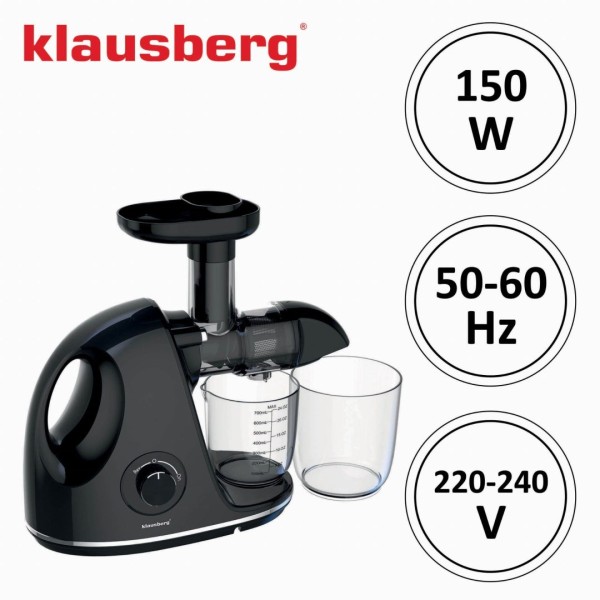 Sokowirówka Klausberg KB-7861 wolnoobrotowa do owoców i warzyw 150W cold press