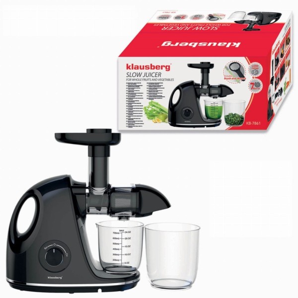 Sokowirówka Klausberg KB-7861 wolnoobrotowa do owoców i warzyw 150W cold press