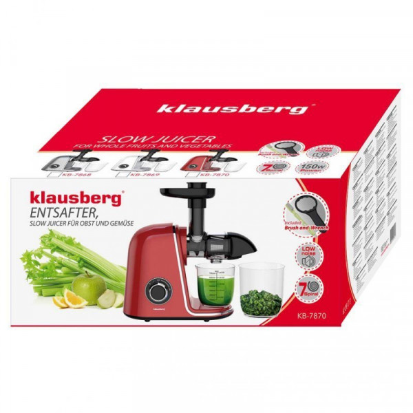 Wyciskarka do soków Klausberg KB-7870 (wolnoobrotowa)