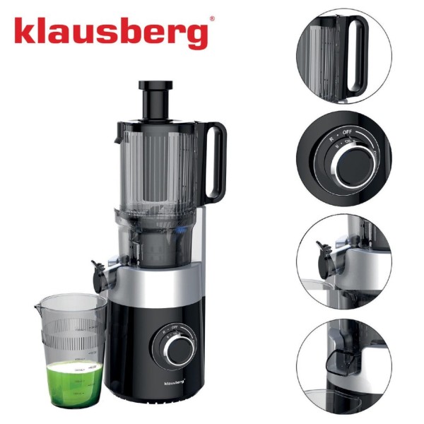 Sokowirówka wolnoobrotowa Klausberg KB-7871 do owoców i warzyw 180W Cold Press