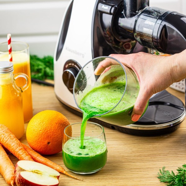 Sokowirówka wolnoobrotowa Klausberg KB-7864 do owoców i warzyw 150W Cold Press