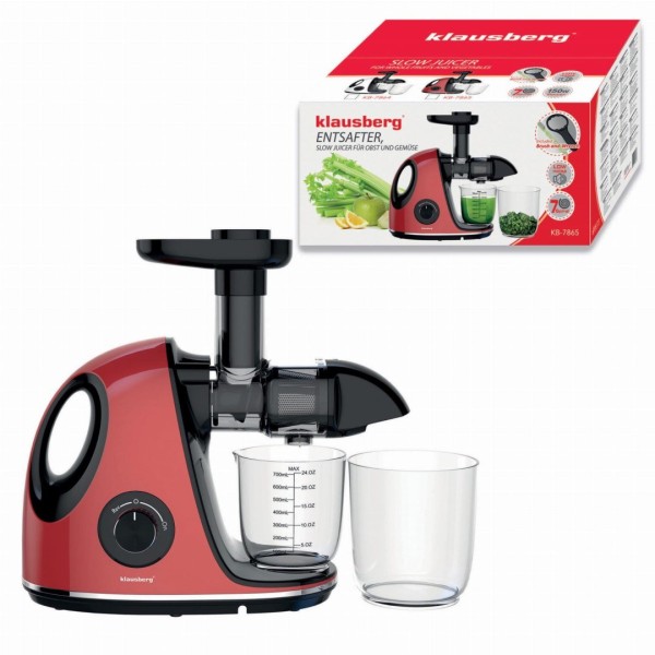 Sokowirówka Klausberg KB-7865 wolnoobrotowa 150W do owoców i warzyw cold press
