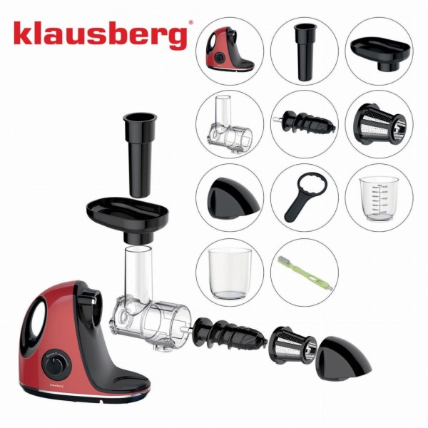 Sokowirówka Klausberg KB-7865 wolnoobrotowa 150W do owoców i warzyw cold press