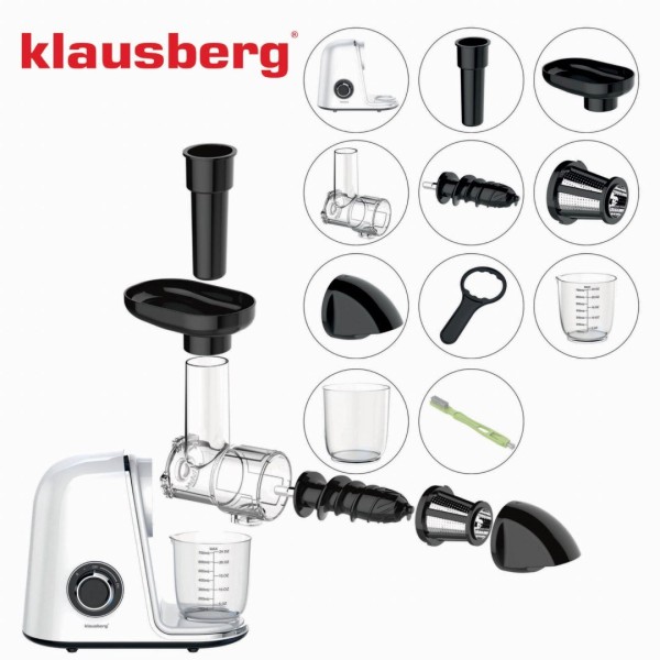 Sokowirówka wolnoobrotowa Klausberg KB-7869 do owoców i warzyw 150W Cold Press
