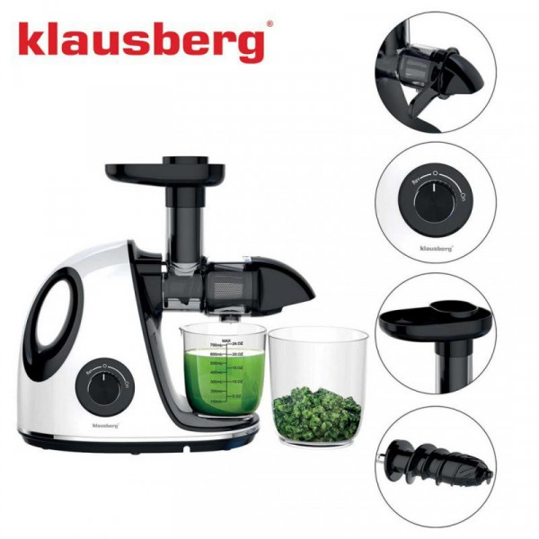 Соковитискач повільного віджиму Klausberg KB-7864 (повільний віджим)