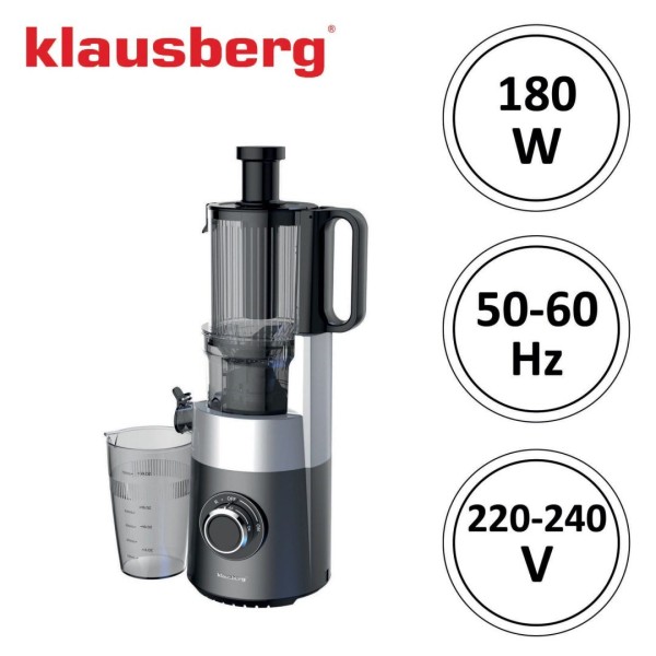 Sokowirówka Klausberg KB-7881 wolnoobrotowa do owoców i warzyw 180W cold press