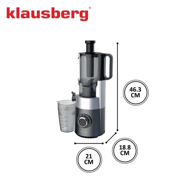Sokowirówka Klausberg KB-7881 wolnoobrotowa do owoców i warzyw 180W cold press