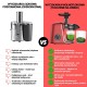 Sokowirówka wolnoobrotowa Klausberg KB-7870 do wyciskania soku z owoców i warzyw Cold Press 150W