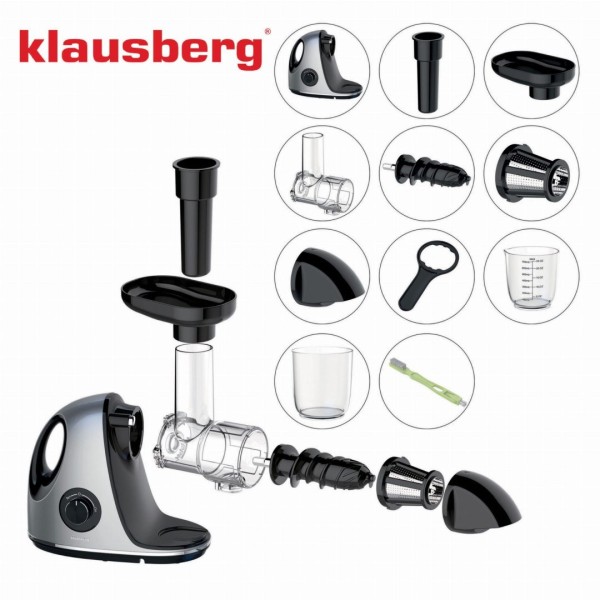 Sokowirówka wolnoobrotowa Klausberg KB-7863 do owoców i warzyw 150W cold press