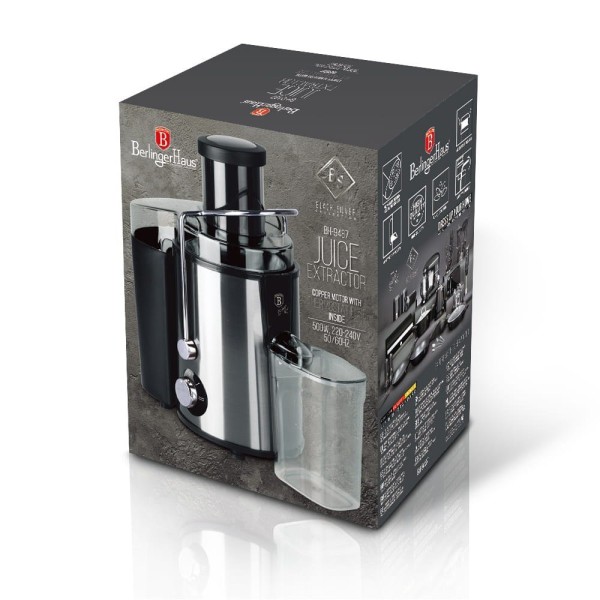 Sokowirówka Berlinger Haus Black Silver BH-9487 do wyciskania soków 500W