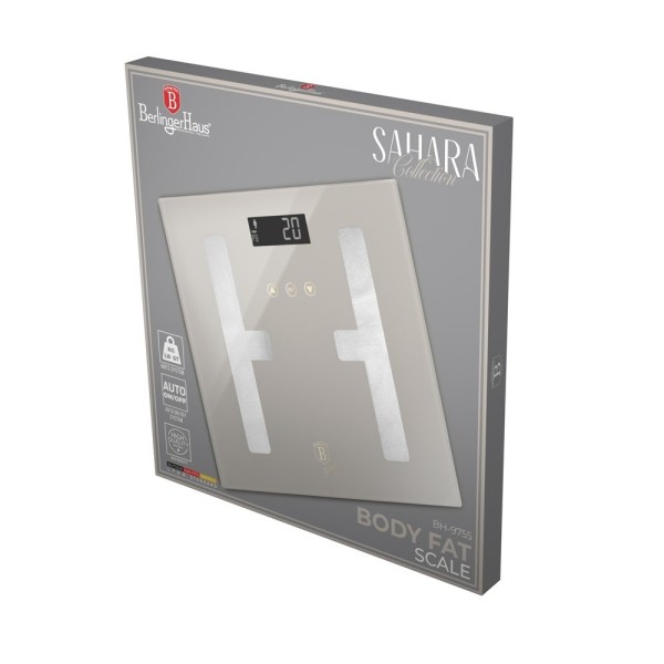 Cyfrowa Waga łazienkowa z analizą składu ciała BerlingerHaus BH-9755 Sahara Collection